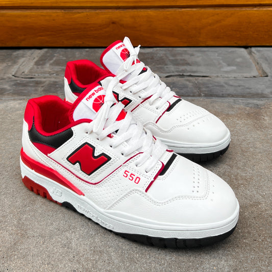 NEW BALANCE 550 BLANCO CON ROJO
