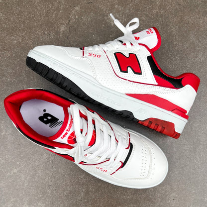 NEW BALANCE 550 BLANCO CON ROJO