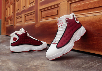 RETRO 13   WHITE AND  RED