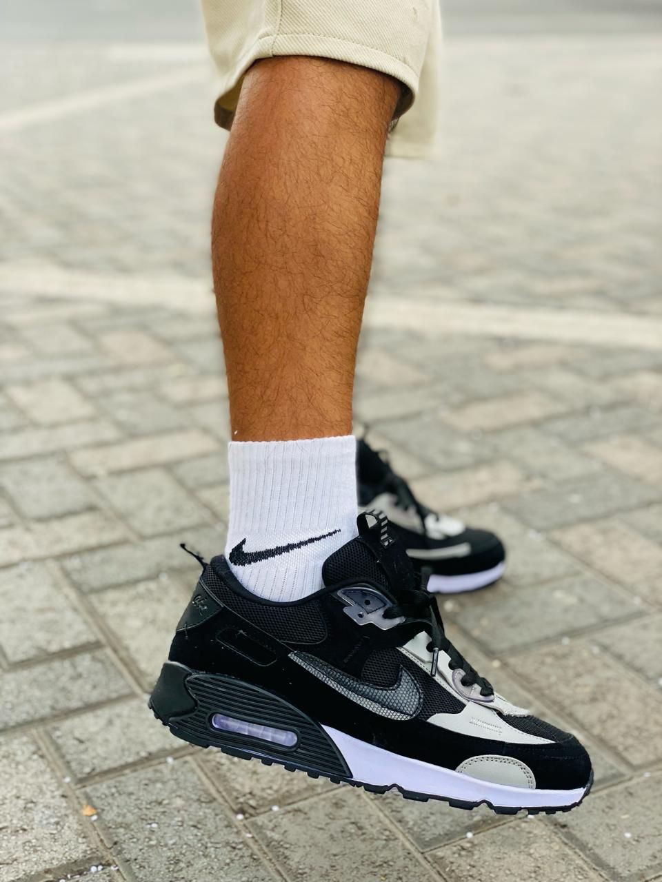 NIKE FUTURA BLACK AND SILVER