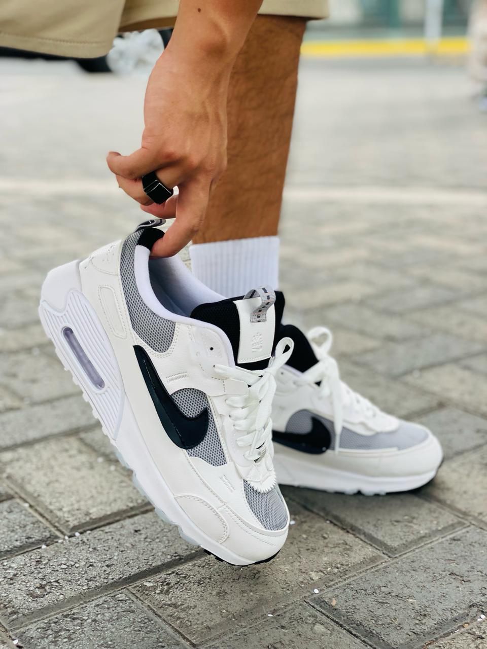 NIKE FUTURA WHITE AND BLACK