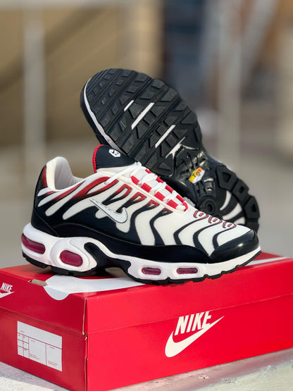 NIKE TN WHITE AND RED