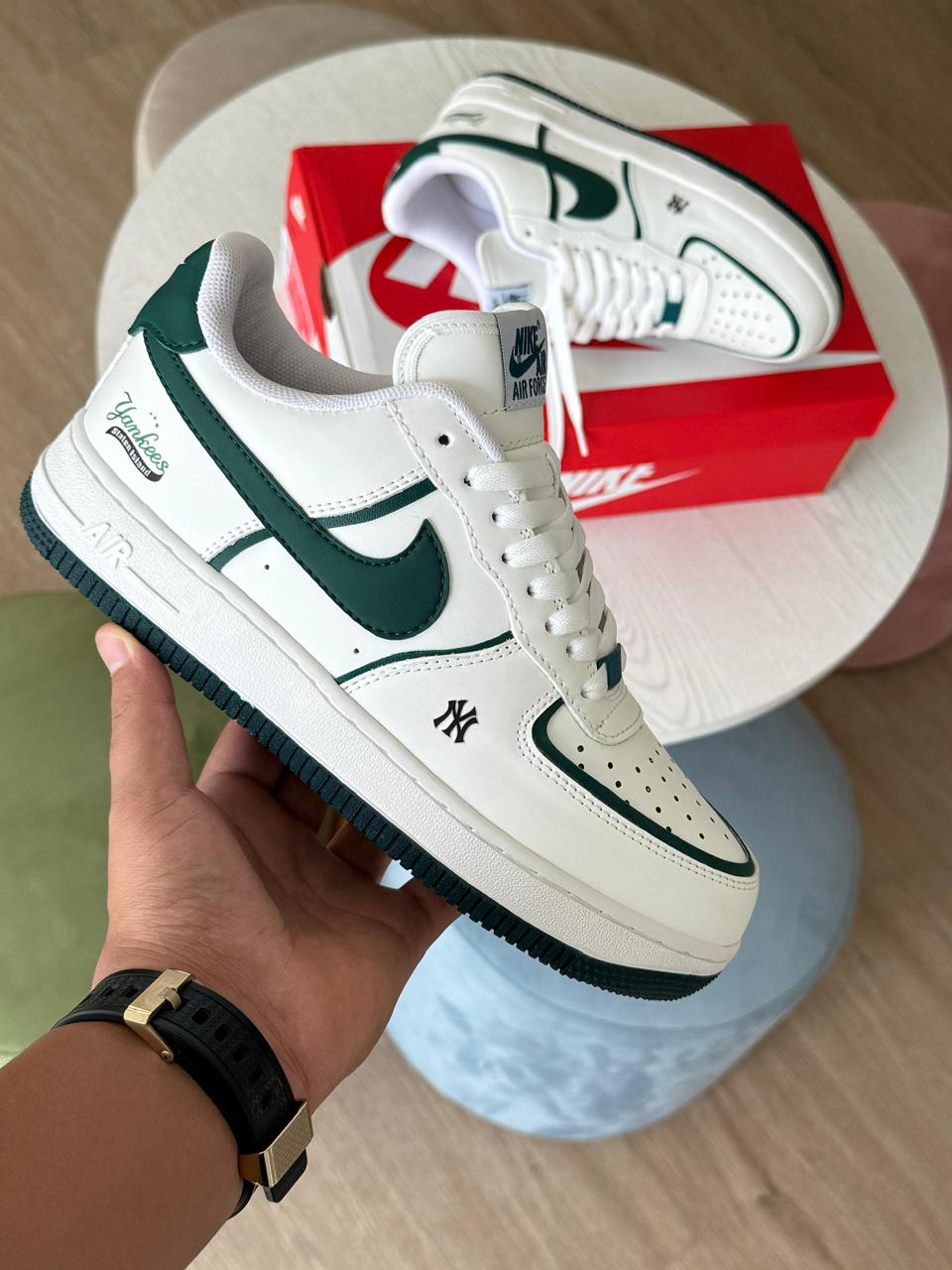 NIKE  AF1 BLACK LINE GREEN