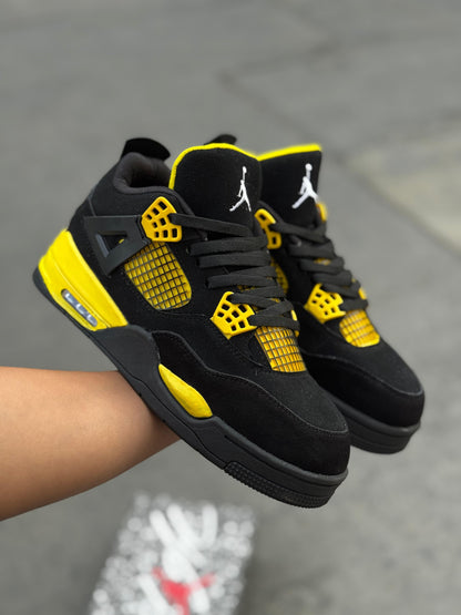 RETRO 4  BLACK AND YELLOW