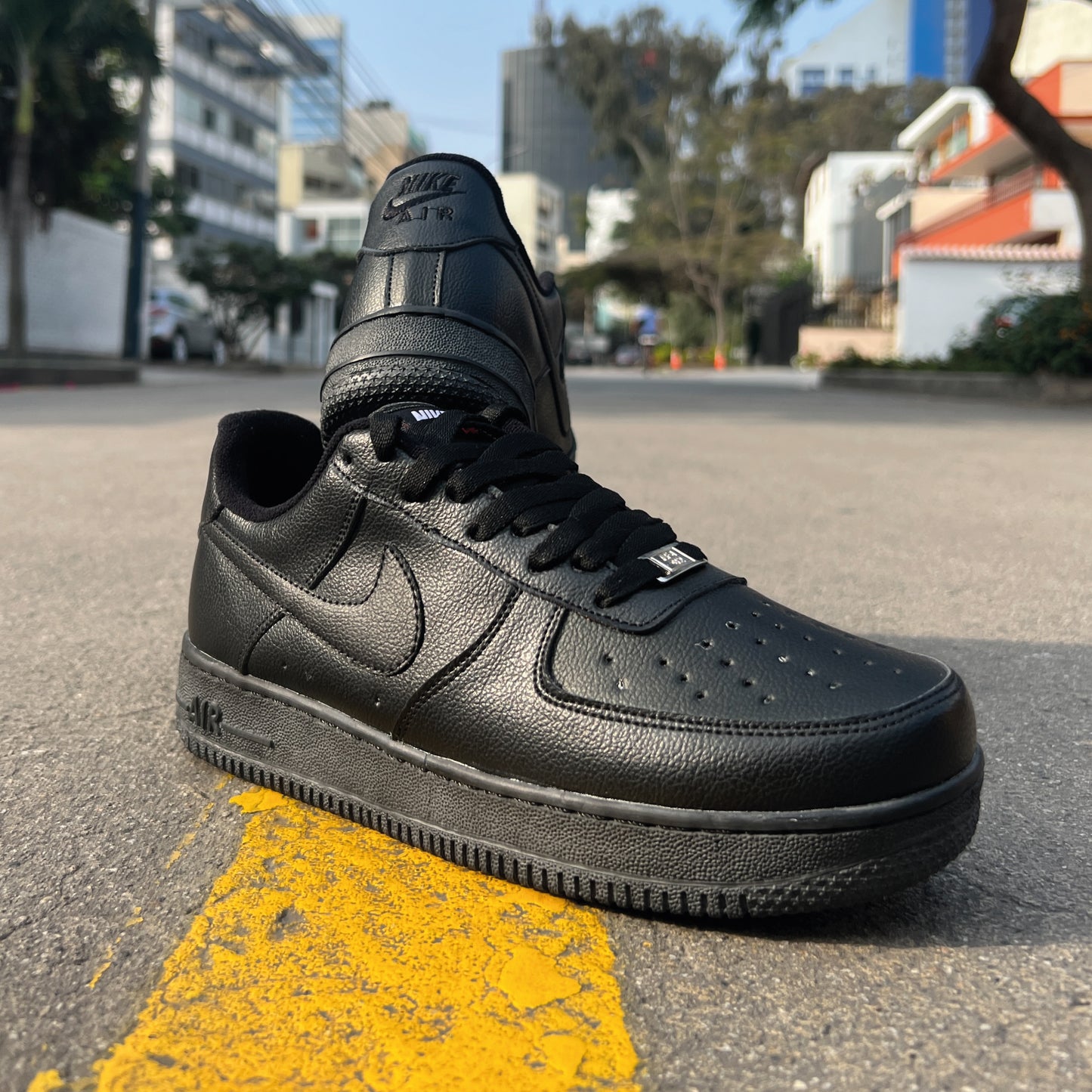NIKE AIR FORCE BLACK 107