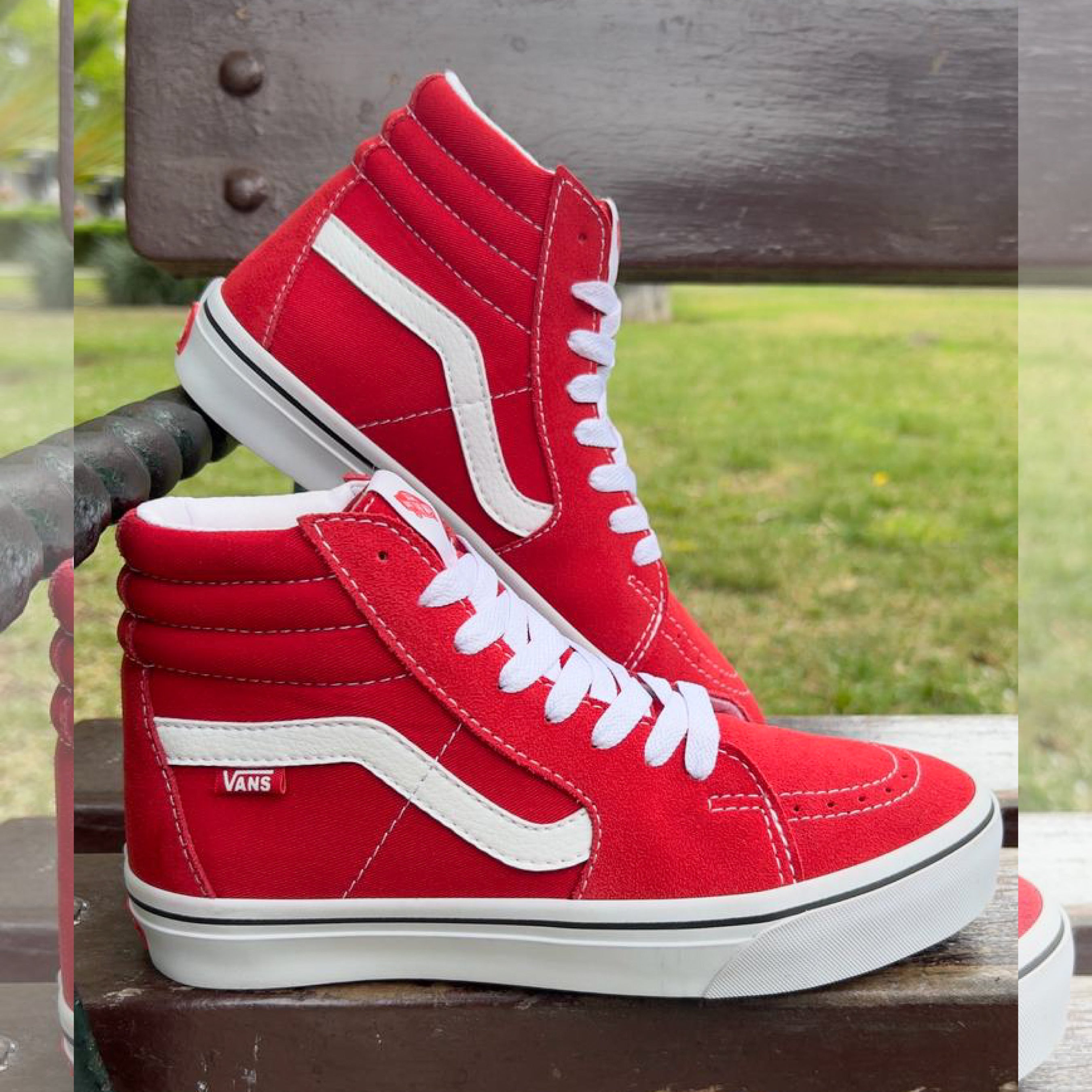 VANS BOTINES ROJOS