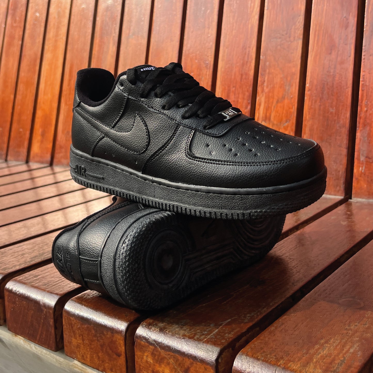 NIKE AIR FORCE BLACK 107