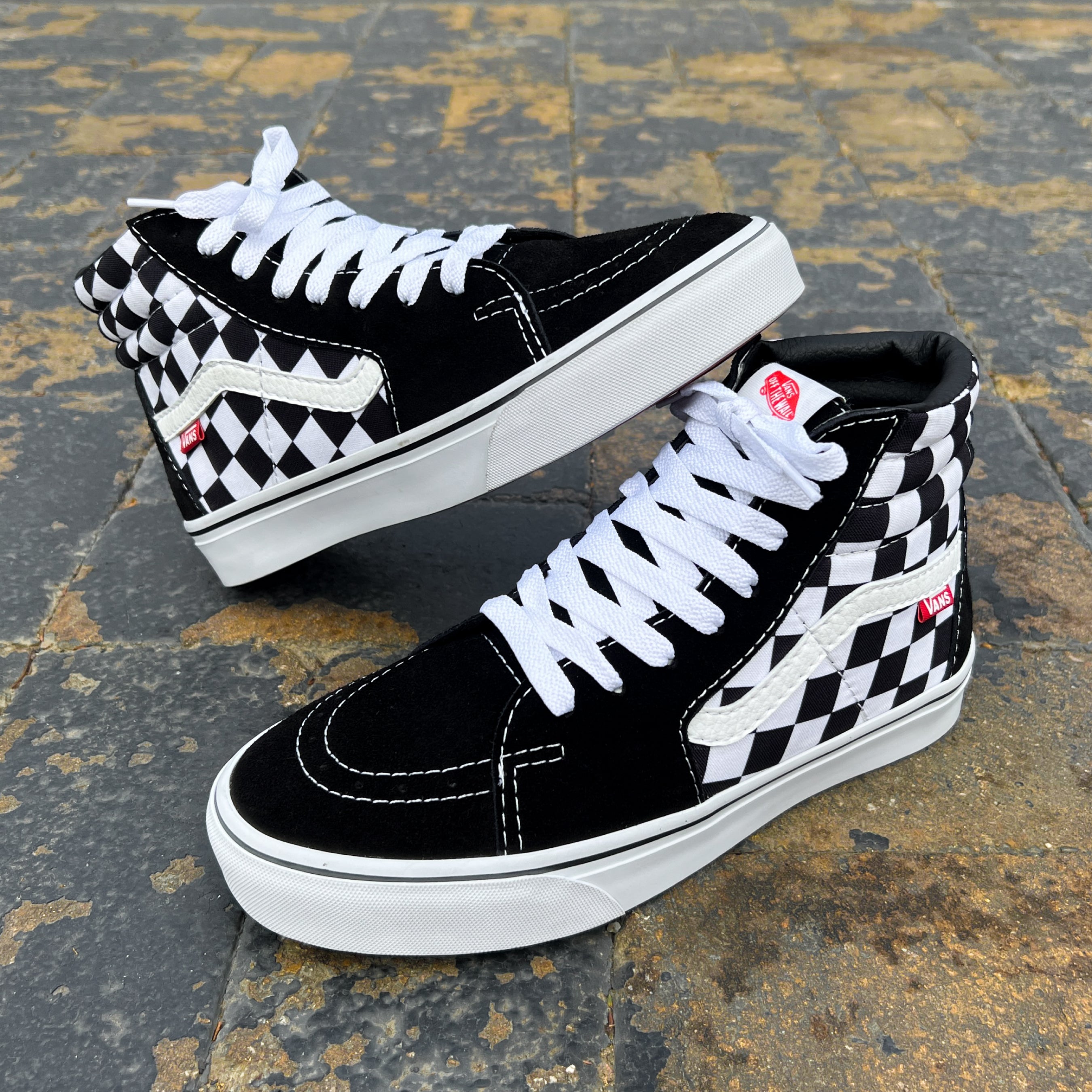 VANS BOTINES CUADROS Huellas Peru